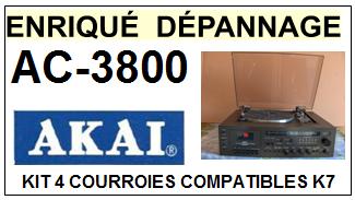 AKAI-AC3800 HIFI MUSIC CENTER-COURROIES-COMPATIBLES