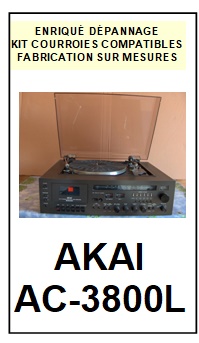AKAI-AC3800L AC-3800L-COURROIES-ET-KITS-COURROIES-COMPATIBLES