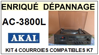 AKAI-AC3800L AC-3800L-COURROIES-COMPATIBLES