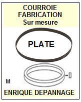 AKAI<br> AP004 AP-004 Courroie (flat belt) Tourne-disques <BR><small>sce 2015-04</small>