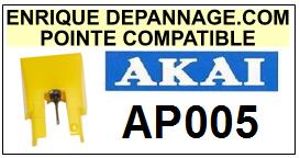 AKAI Platine AP005 AP-005 Pointe diamant sphrique <BR><small>sce 2014-09</small>