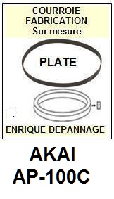 AKAI-AP100C AP-100C-COURROIES-COMPATIBLES