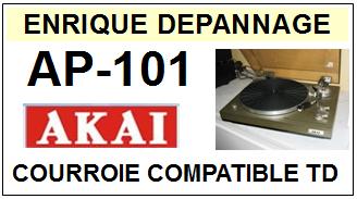 AKAI AP101 AP-101 Courroie Compatible Tourne-disques