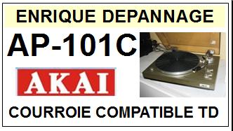 AKAI-AP101C AP-101C-COURROIES-ET-KITS-COURROIES-COMPATIBLES