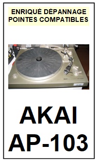 AKAI-AP103 AP-103-POINTES-DE-LECTURE-DIAMANTS-SAPHIRS-COMPATIBLES