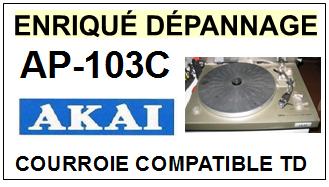 AKAI-AP103C AP-103C-COURROIES-COMPATIBLES