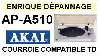 AKAI APA510 AP-A510 Courroie Tourne-disques <small>13-06</small>