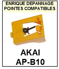 AKAI APB10 AP-B10 <br>Pointe sphrique pour tourne-disques (<B>sphrical stylus</b>)<SMALL> 2017-01</SMALL>