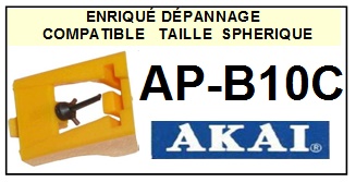 AKAI APB10C AP-B10C <br>Pointe sphrique pour tourne-disques (<B>sphrical stylus</b>)<SMALL> 2016-05</SMALL>