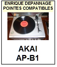 AKAI APB1 AP-B1 <bR>Pointe elliptique pour tourne-disques (<b>elliptical stylus</b>)<SMALL> 2017-02</small>