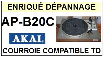 AKAI-APB20C AP-B20C-COURROIES-COMPATIBLES