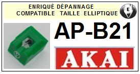 AKAI-APB21 AP-B21-POINTES-DE-LECTURE-DIAMANTS-SAPHIRS-COMPATIBLES