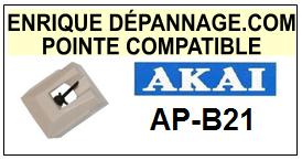 AKAI APB21 AP-B21 <br>Pointe sphrique pour tourne-disques (stylus)<small> 2015-10</small>