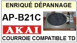 AKAI-APB21C AP-B21C-COURROIES-COMPATIBLES