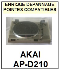 AKAI-APD210  AP-D210-POINTES-DE-LECTURE-DIAMANTS-SAPHIRS-COMPATIBLES