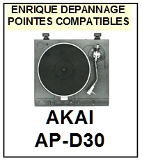 AKAI-APD30 AP-D30-POINTES-DE-LECTURE-DIAMANTS-SAPHIRS-COMPATIBLES