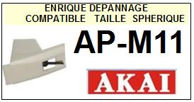 AKAI-APM11  AP-M11-POINTES-DE-LECTURE-DIAMANTS-SAPHIRS-COMPATIBLES