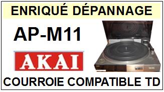 AKAI-APM11 AP-M11-COURROIES-COMPATIBLES