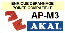 AKAI-APM3  AP-M3-POINTES-DE-LECTURE-DIAMANTS-SAPHIRS-COMPATIBLES