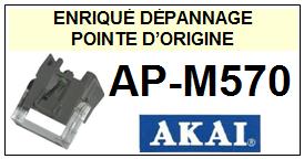 AKAI-APM570 AP-M570 (2MONTAGE)-POINTES-DE-LECTURE-DIAMANTS-SAPHIRS-COMPATIBLES