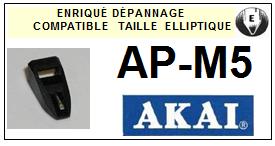 AKAI Platine APM5 AP-M5 Pointe diamant elliptique <BR><small>se 13-12</small>