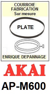 AKAI-APM600 AP-M600-COURROIES-COMPATIBLES