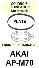 AKAI-APM70 AP-M70-COURROIES-COMPATIBLES