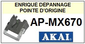 AKAI-APMX670 AP-MX670-POINTES-DE-LECTURE-DIAMANTS-SAPHIRS-COMPATIBLES