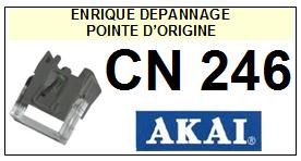 AKAI CN246  <br>Pointe sphrique d'origine (<B>original stylus</b>)<small> mars-2017</small>