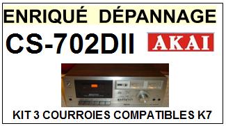 AKAI-CS702DII SC-702DII-COURROIES-COMPATIBLES