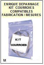 AKAI<br> CSF12 CS-F12 kit 3 Courroies (set belts) Platine K7 <br><small>a 2015-06</small>