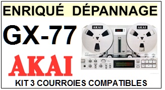 AKAI-GX77 GX-77-COURROIES-COMPATIBLES