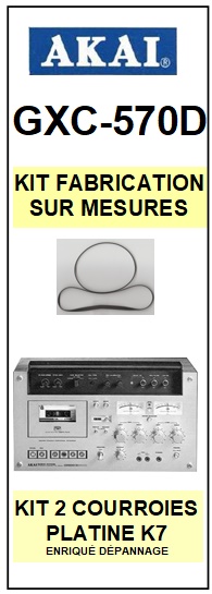 AKAI-GXC570D GXC-570D-COURROIES-COMPATIBLES