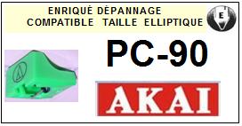 AKAI-PC90-POINTES-DE-LECTURE-DIAMANTS-SAPHIRS-COMPATIBLES