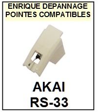 AKAI-RS33 RS-33-POINTES-DE-LECTURE-DIAMANTS-SAPHIRS-COMPATIBLES