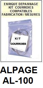 ALPAGE-AL100 AL-100-COURROIES-ET-KITS-COURROIES-COMPATIBLES