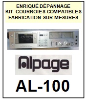 ALPAGE-AL100 AL-100-COURROIES-ET-KITS-COURROIES-COMPATIBLES