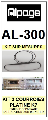 ALPAGE-AL300 AL-300-COURROIES-ET-KITS-COURROIES-COMPATIBLES