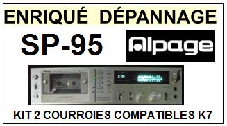 ALPAGE-SP95 SP-95-COURROIES-COMPATIBLES