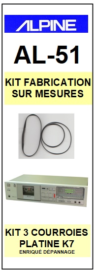 ALPINE-AL51 AL-51-COURROIES-ET-KITS-COURROIES-COMPATIBLES