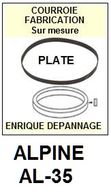 ALPINE-AL35 AL-35-COURROIES-COMPATIBLES