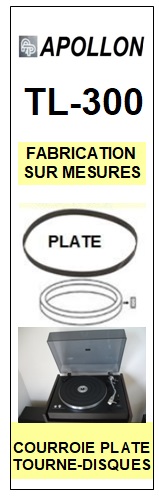 APOLLON-TL300 TL-300-COURROIES-COMPATIBLES