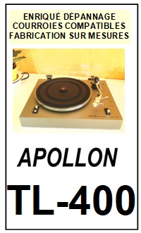 APOLLON-TL400 TL-400-COURROIES-COMPATIBLES