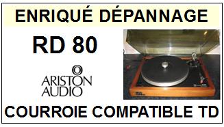 ARISTON  RD80     Courroie Compatible Tourne-disques