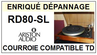 ARISTON  RD80SL  RD80-SL  Courroie Compatible Tourne-disques