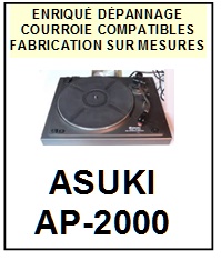 ASUKI-AP2000 AP-2000-COURROIES-COMPATIBLES