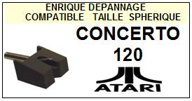 ATARI-CONCERTO 120-POINTES-DE-LECTURE-DIAMANTS-SAPHIRS-COMPATIBLES