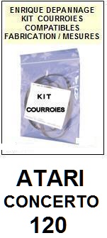 ATARI-CONCERTO 120-COURROIES-COMPATIBLES