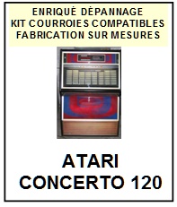 ATARI-CONCERTO 120-COURROIES-COMPATIBLES