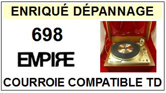 AUDIO EMPIRE-698-COURROIES-COMPATIBLES